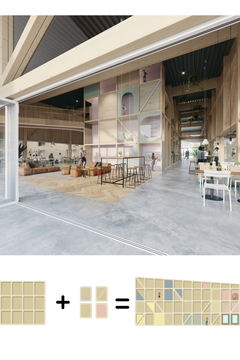 materialen speelelement incl. render